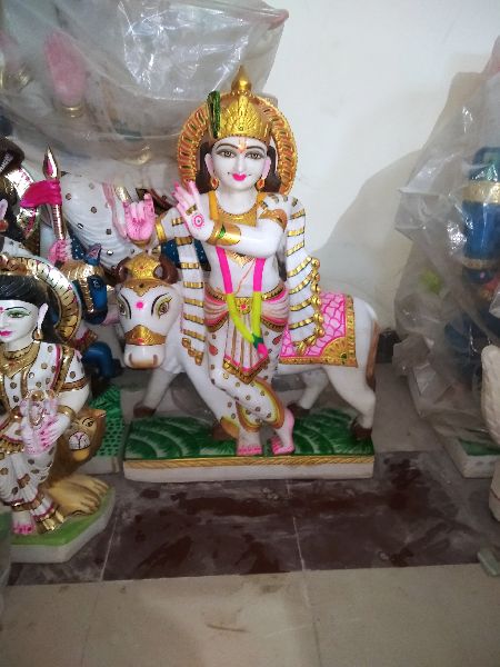 marble krishna statue