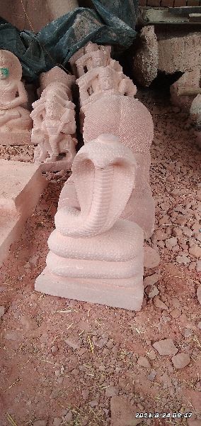 Plain Marble Naag Devta Statue, Packaging Type : Cardboard Box