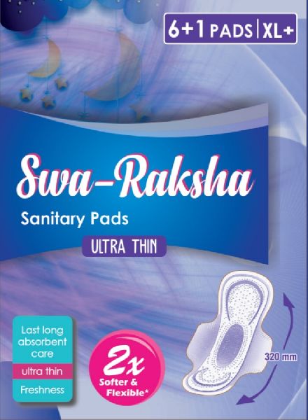 Swa-Raksha Non Woven ( Dry Net) 320mm Sanitary Napkin, Size : XXL