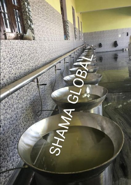Steam Operated Stainless Steel Kadai, for Hotel, Color : Silver