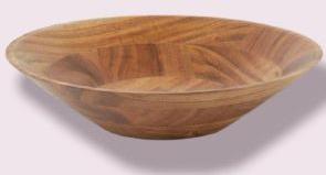 Mango Wood Flat Bowl