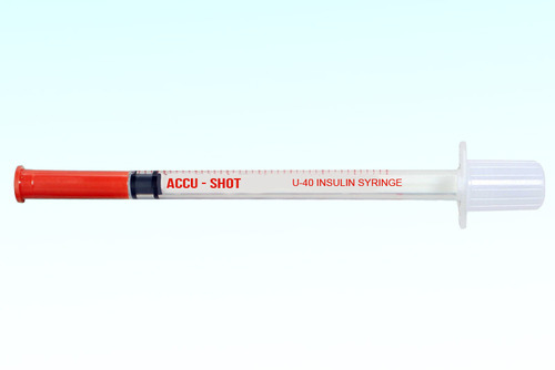 ACCUSHOT Plastic Insulin Syringe
