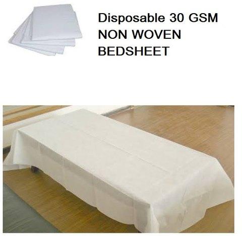 Non Woven Disposable Bed Sheet, Size : 48 x80 Inch