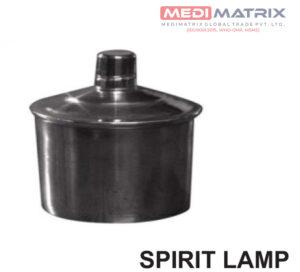 Polished Steel Spirit Lamp, for Chemistry Laboratories, Feature : High Shelf Life, High Strength