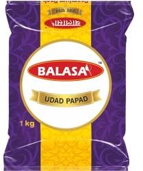 Balasa Crunchy 5 Inch Udad Papad, for Snacks, Style : Dried