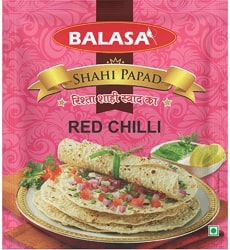 Balasa Red Chilli Papad, Taste : Spicy
