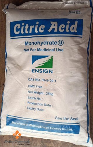Citric acid monohydrate, Packaging Type : Bag