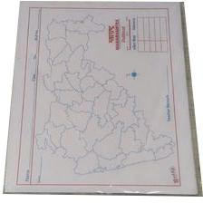 Maharashtra Map Sheet, Features : Two Color Printed