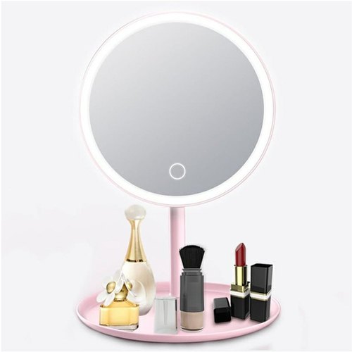 Round Glass LED Makeup Mirror
