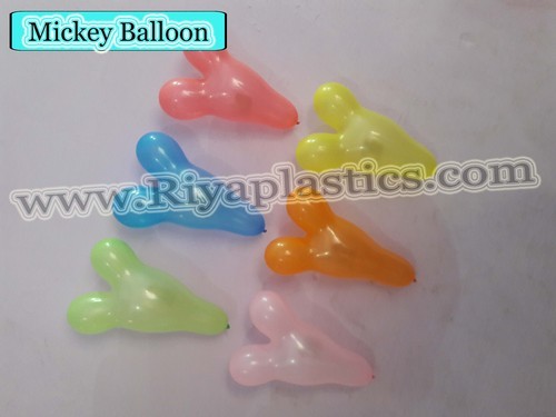 Rubber Mickey Balloon, Color : Multicolor
