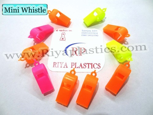 Mini Plastic Whistle, Color : Multicolor