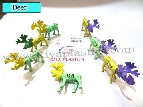 Plastic Promotional Deer Toy, Color : Multicolor