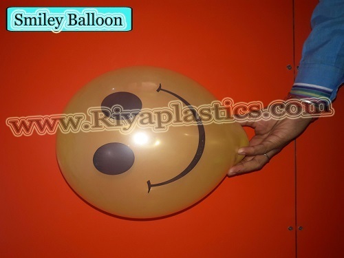 Rubber Smiley Balloon, Color : Multicolor