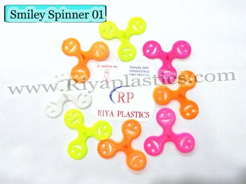 Riya Plastics Smiley Spinner, Color : Multicolor
