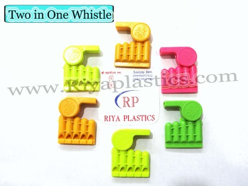 Plastic Two in One Whistle, Color : Multicolor