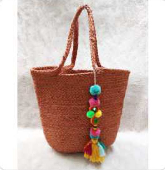 Jute Plain Fancy Shopping Bag, Color : Brown