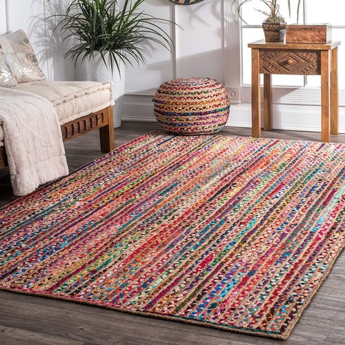 Square Jute Modern Carpets, for Home, Office, Hotel, Pattern : Plain