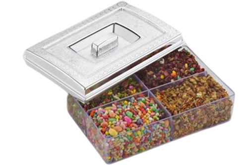DHRUV Rectangular Plastic Mukhwas Box, for Storage, Pattern : Plain