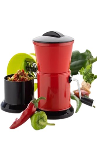 Dhruv Plastic Vegetable Cutter, Color : Red