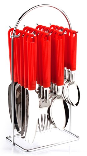 Plastic Stainless Steel Cutlery Set, for Kitchen, Feature : Fine Finish, Good Quality, Light Weight