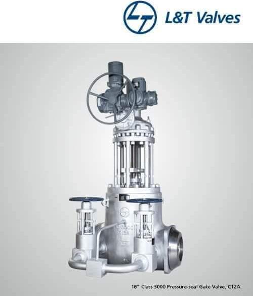 L&T gear operated gate & globe valve
