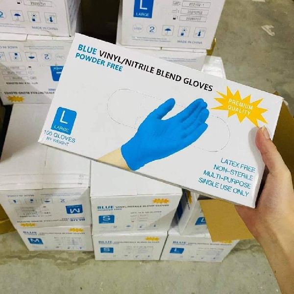 Pure Nitrile Disposable Gloves, for Construction Sites, Factories, Size : 1-5 Inch, 5-10 Inch