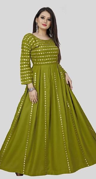 Plain 13205 Designer Anarkali Gown, Feature : Comfortable, Dry Cleaning, Impeccable Finish