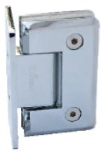 Wall to Glass Shower Hinge, Color : Silver