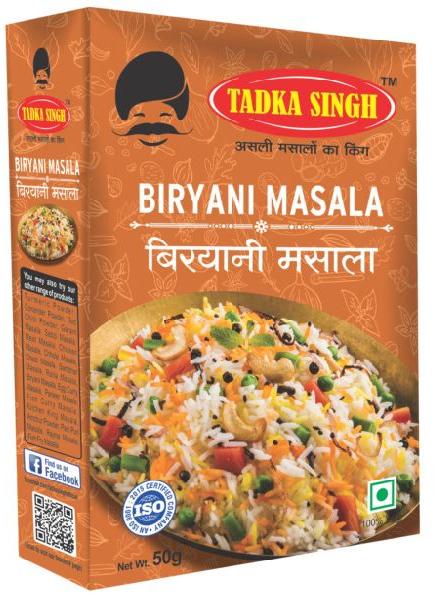 Tadka Singh Blended Biryani Masala Powder, Packaging Type : Plastic Packet