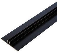 Flat Aluminum Aluminium Profile Cladding, for Roofing, Color : Black