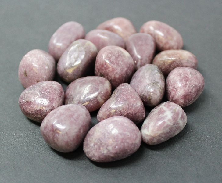 Gemstone Lepidolite Tumbled Stone, Size : Free