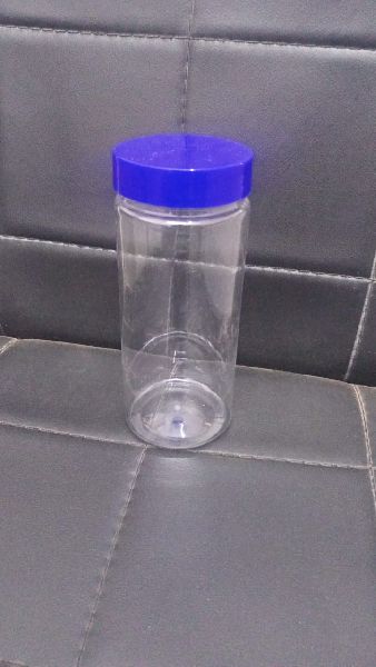 Round 300 gm Plastic Transparent Jars, for Packaging, Pattern : Plain