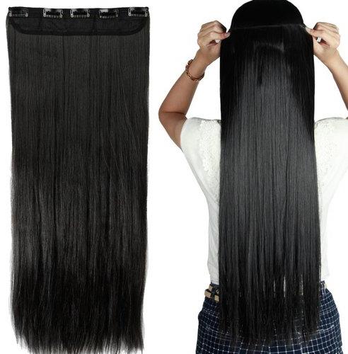 Black Clip in Hair Extensions, for Parlour, Personal, Length : 10-20Inch, 15-25Inch, 25-30Inch