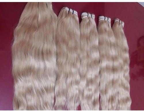 Blonde Wavy Hair Extensions, Length : 16-25 Inch