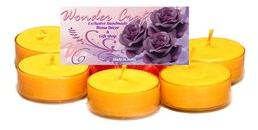 WONDER CRAFT Round T Light Candle Set, Color : Yellow (Customizable)