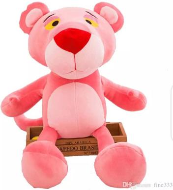High quality plush fabric Pink Panther Soft toy