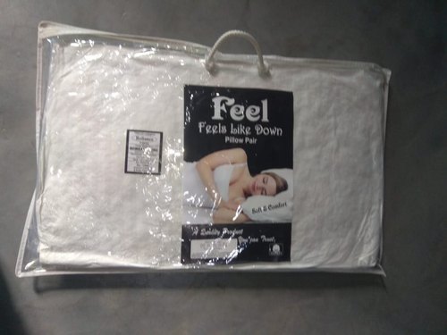 Feel Fiber Sleeping Pillow, Color : White