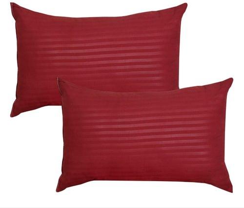 Rectangular Fiber Pillow Set of 2, Color : Maroon