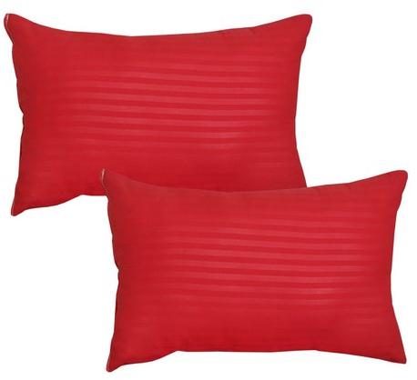 Red Fiber Pillow Set, Shape : Rectangular