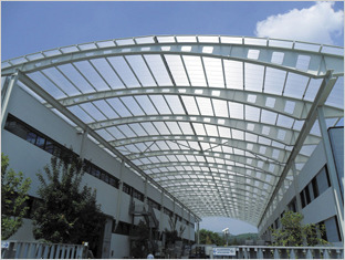 Plastic Polycarbonate Roofing Shed