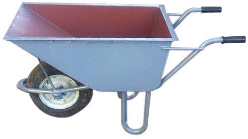 Steel Single Wheel Construction Trolley, for Cleaning Purpose, Feature : Fine Finish, High Quality