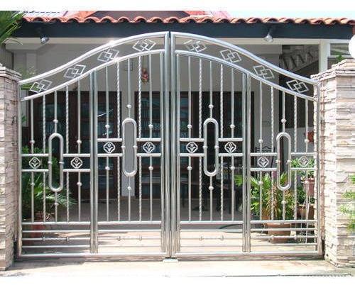 Polished Stainless Steel Gate, Size : 2x6ft, 4x6ft, 6x6ft, 8x10ft