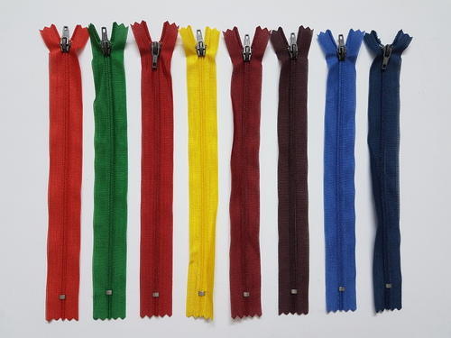 Plastic CFC Zipper, for Garments, Plastic Type : PVC