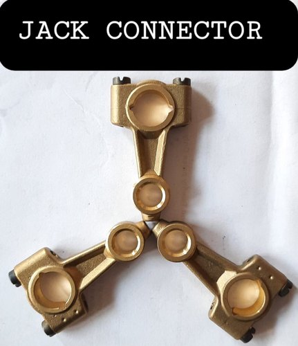 Brass Sewing Machine Jack Connector, Color : Golden