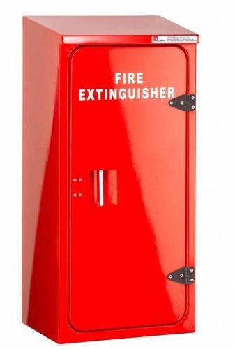 SS FRP Fire Extinguisher Box, for Industrial, Color : Red