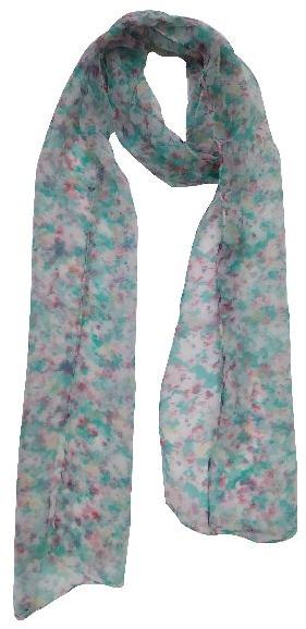 Chiffon Fancy Flower Printed Scarves, Age Group : Adults
