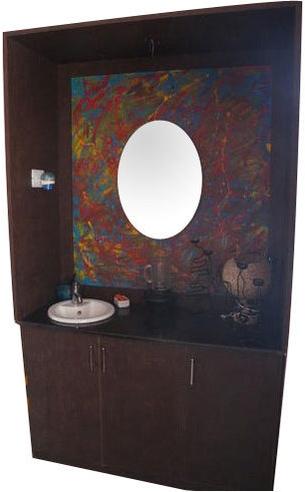 Wood Bathroom Cabinet, Mount Type : Free Standing Unit