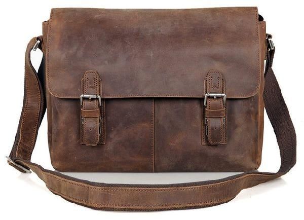 Leather Messenger Bag