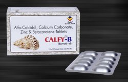 Calfy B Tablet, Packaging Type : 10x10 alu alu