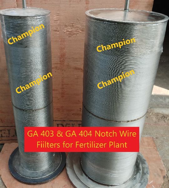 Notch Wire Strainer for Liquid Ammonia Recycle Carbamate